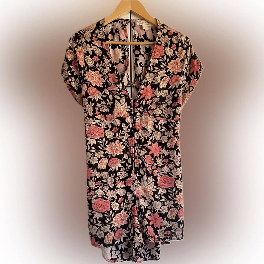 saltwater LUXE , Black Floral Romper!